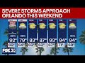 Orlando PM Weather Storms Approaching Temps Rise To Mid 90s