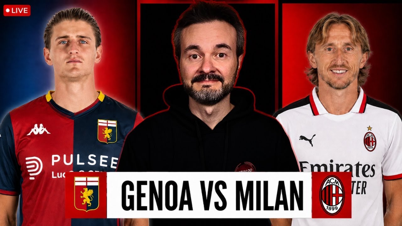 GENOA-MILAN LIVE 🔴 Segui la partita di Serie A con Rinaldo Morelli!