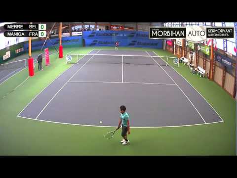 MERRE (BEL) vs MANIGA (FRA) - Open Super 12 Auray Tennis