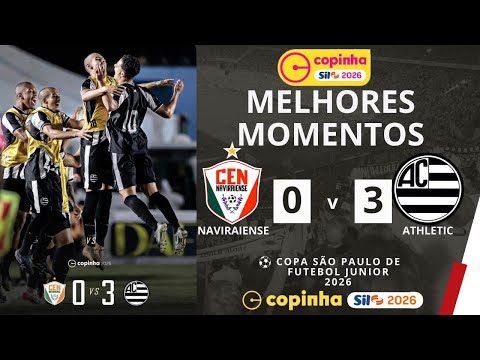 Naviraiense vs Athletic | Melhores Momentos | 2ª Rodada | Copinha 2026