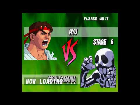 Street Fighter EX Plus Alpha PSX/PS1 - Ryu  (Playthrough/Longplay)