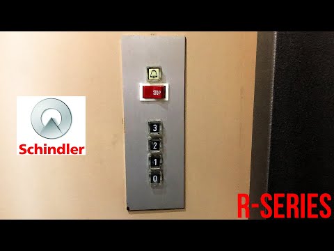 Original, EPIC & RARE 1960's Schindler R-series Winding Drum Traction Elevator/Lift @ Gérardmer, FR