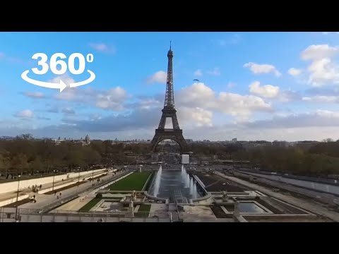 Vídeo 360 do meu segundo dia em Paris, visitando a Torre Eiffel / Tour Eiffel e o Rio Sena.