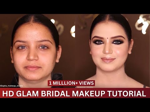 How to do GLOSSY BRIDAL makeup by @Sakshi Gupta Makeup Studio & Academy in simple steps