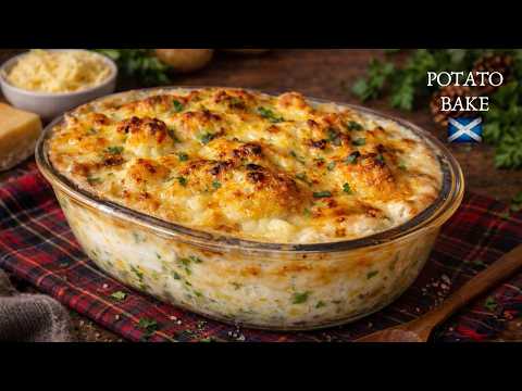 Cheesy Potato Casserole | Easy cheese & potato bake | The best side dish!