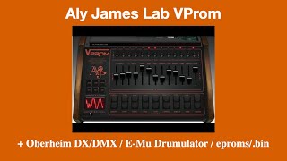 Video thumbnail for Aly James Lab VProm + Oberheim DX/DMX / E-Mu Drumulator / eproms/.bin by EDSynth