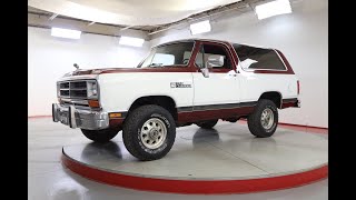 Video Thumbnail for 1989 Dodge Ramcharger 4WD