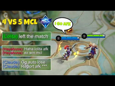 Teammate Went AFK on MCL Final!! | What Will Happen Next? | Intense Lancelot 4 VS 5 Hard Carry Game