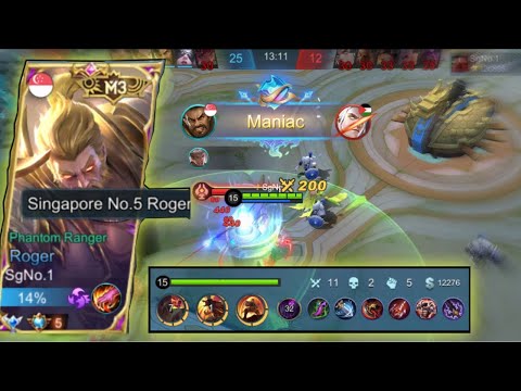 Top 5 Global Roger Singapore By SgNo.1 | Mobile Legends |MLBB