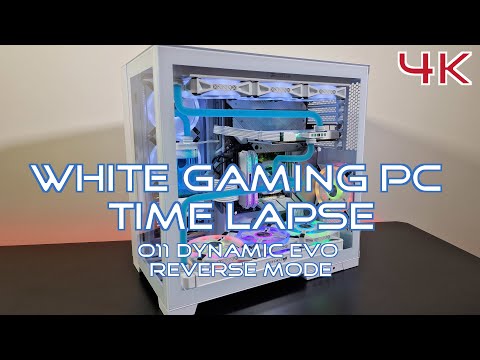 Unveiling the White Custom Water Cooled Gaming PC: 011 Dynamic Evo Reverse Mode 4k UHD