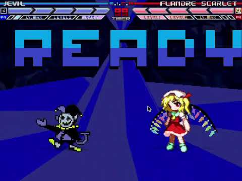 M U G E N: Jevil (me) Vs. Flandre Scarlet (Touhou)