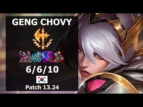 GenG Chovy Irelia MID vs Yone| Patch 13.24 KR Challenger