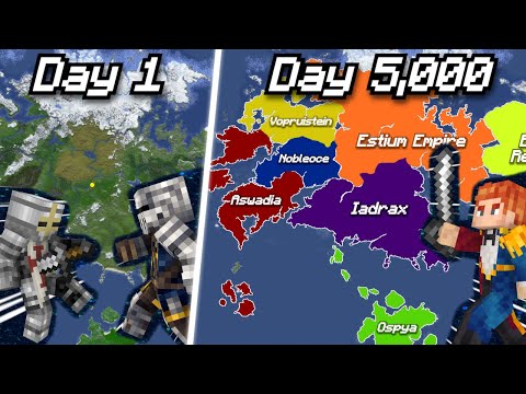 200 players simulate Civilizations and Nations in Minecraft! [Full Movie]