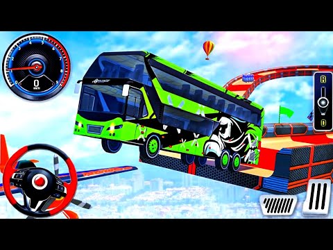Mega Ramp Bus Racing Simulator - Impossible Bus Stunt Driving 3D