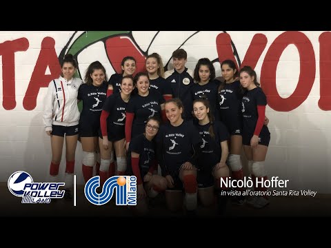 Powervolley e CSI, Hoffer in visita all'oratorio S. Rita Volley