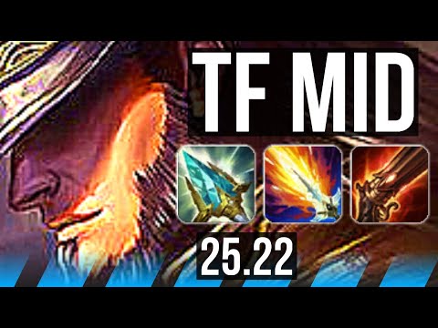TWISTED FATE vs LEBLANC (MID) | 14/0/5, Legendary | KR Master | 25.22