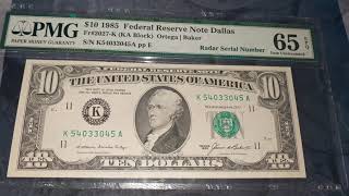 Fancy Friday 1985 $10 Radar MS-65