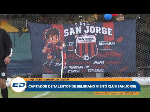 CAPTACIÓN Y FORMACIÓN:  CAPTADOR DE TALENTOS DE BELGRANO VISITÓ CLUB SAN JORGE