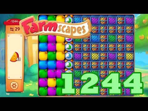 Farmscapes Level 1244 HD Gameplay Walkthrough | 3 - match game | android | ios | pc | GameGo Game