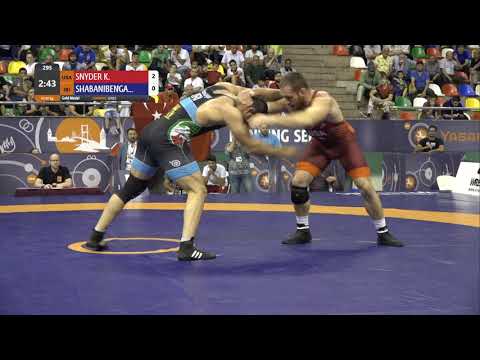 GOLD FS - 97 kg: K. SNYDER (USA) v. A. SHABANIBENGA (IRI)