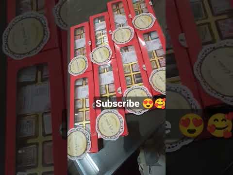 Red Chocolate Boxes #asmr #shorts #ritikagargbansal #recipe