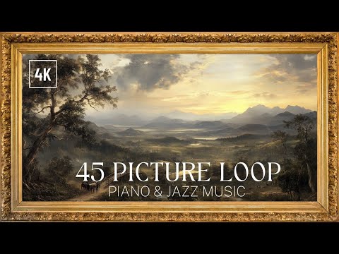 Landscape Oil Painting TV Background with Jazz Music | Frame TV ART and Wallpaper