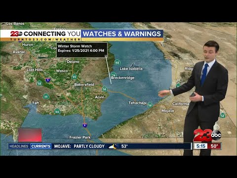 23ABC Evening weather update January 22, 2020