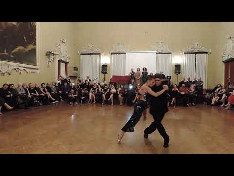  Alejandra Hobert  and  Adrian Veredice  are  dancing  to  the  tango  "  Oro Y Gris  "  in  2020