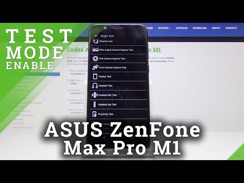 How to Open Test Mode in ASUS ZenFone Max Pro M1 - Secret Menu / ASUS Service Mode