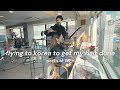 🇰🇷 dyeing my hair from bleached mess to burgundy @ juno hair // aesthetic korea vlog 🌿