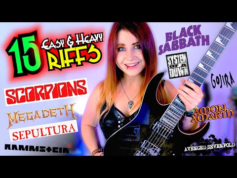 15 EASY & HEAVY Beginner Riffs
