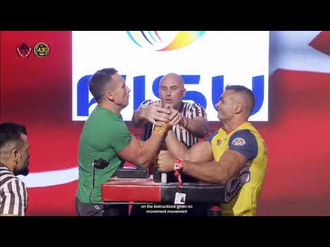 2022 world armwrestling champion master class right arm Šarūnas Manarka (Club - IronArm VILNIUS)