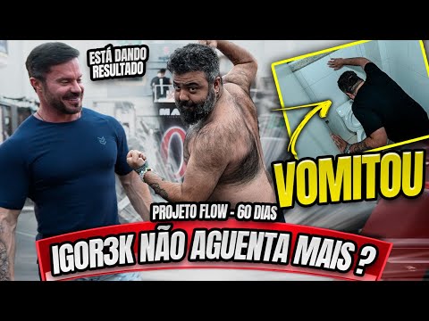 IGOR3K NÃO AGUENTA MAIS ? ELE PASSOU MAL NO TREINO - PROJETO 60 DIAS DO FLOW #EP16