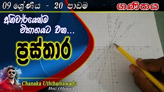 maths - Grade 9 - lesson 20 - ප්‍රස්තාර -  sinhala medium