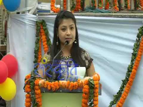 Emcee Roop Aggarwal Delhi Police and Legal association show with Manish Sisodia