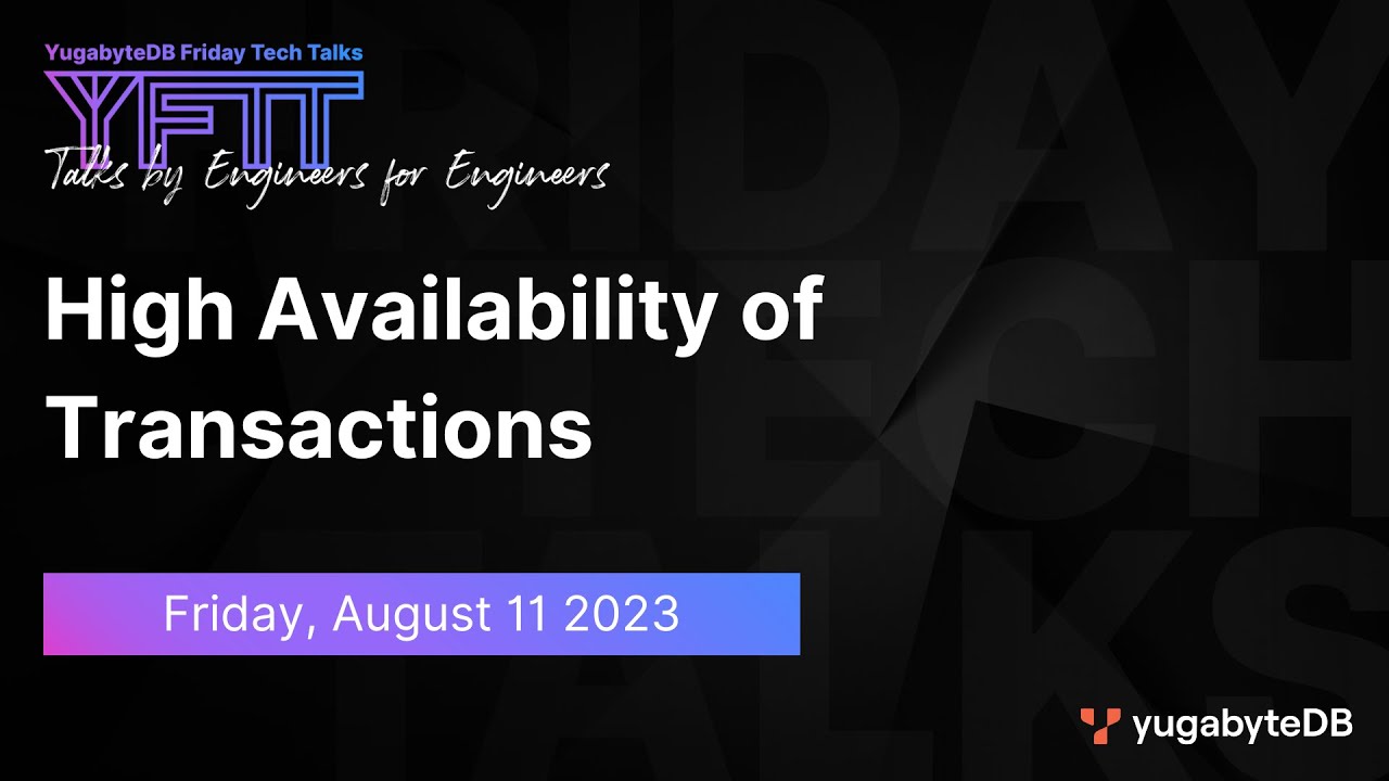 Episode 76: High Availability of Transactions