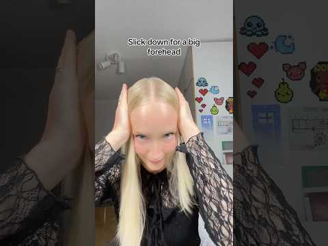 Slick down for a big forehead🤭  #hairtutorial #shorts #bigforehead #slickback