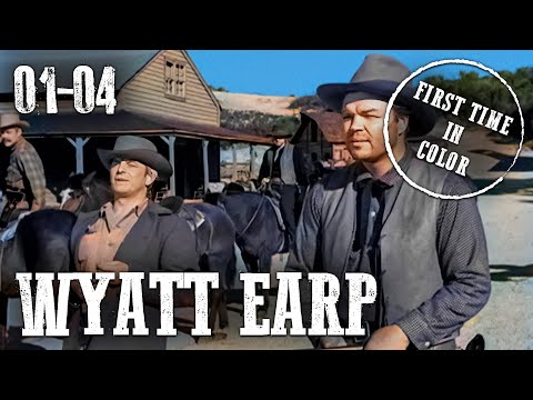 The Life and Legend of Wyatt Earp | EP 1-4 | COLORIZED | Classic Cowboy Series