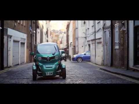ADVERTISING PROMOTION - Sir Stirling Moss drives his Renault Twizy