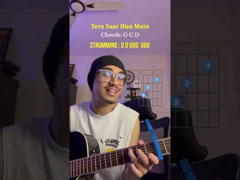 Tera Yaar Hoon Main Guitar Lesson 🤫 #shorts