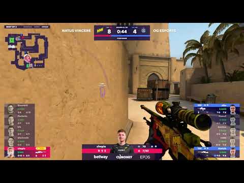 s1mple GOAT 1v2 clutch vs. OG | BLAST Premier Fall Groups