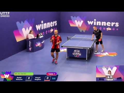 WINners CUP table 1 09.09 Badai Maksim - Kogut Bogdan 22:00
