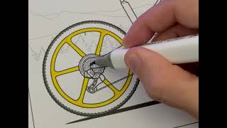 Printable Coloring Book - Mountain Bikes 2