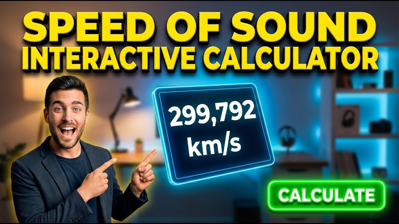 Speed Of Sound Interactive Calculator