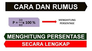 Persentase: Rumus dan Cara Menghitung Persentase