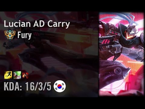 Lucian AD Carry vs Sivir - Fury - KR Challenger Patch 6.13