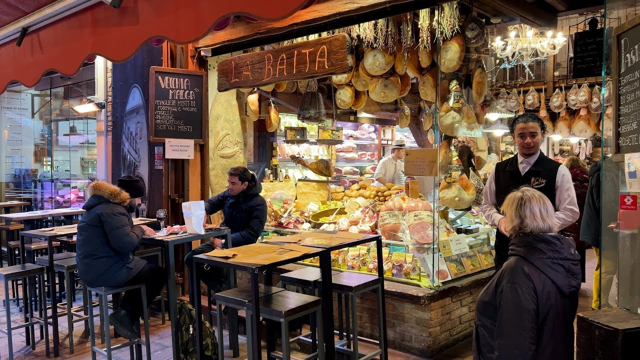 The Best Street Food in Bologna, Italy! Market and historic food shops of Old Bologna.