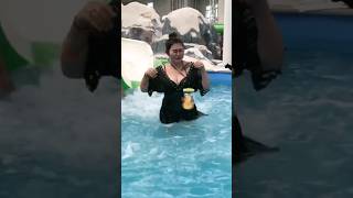 ブスは受け止めない中国のヤバすぎるプールCrazy Fun slide! Would you ride it? #shorts #trampoline #adventure