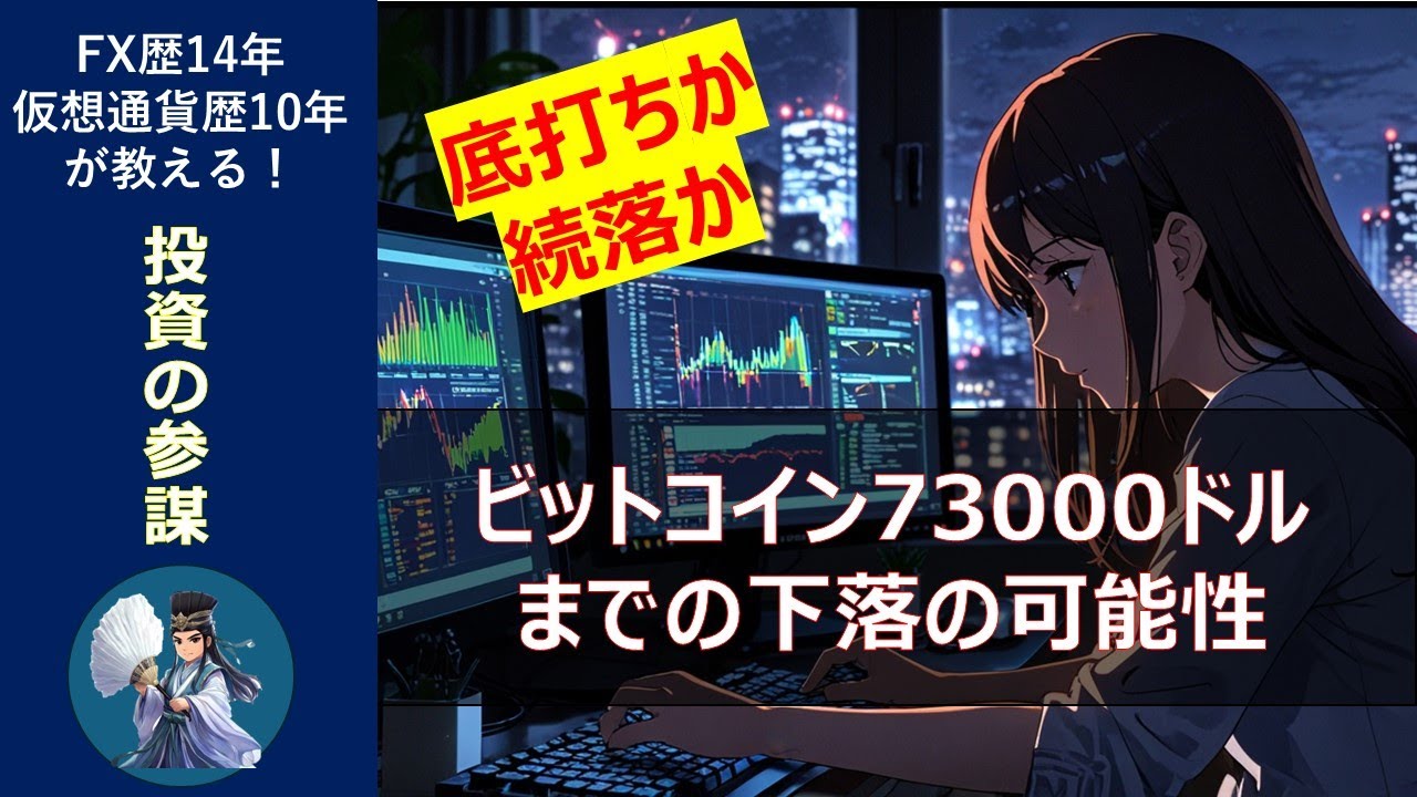 【仮想通貨】ビットコイン底打ちか続落か？大暴落相場を分析