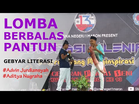 Lomba Berbalas Pantun Juara 1 - Advin dan Aditya #hut13smaron